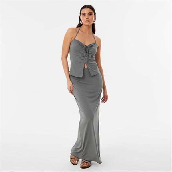 Jack Wills Maxi Skirt Castor Grey