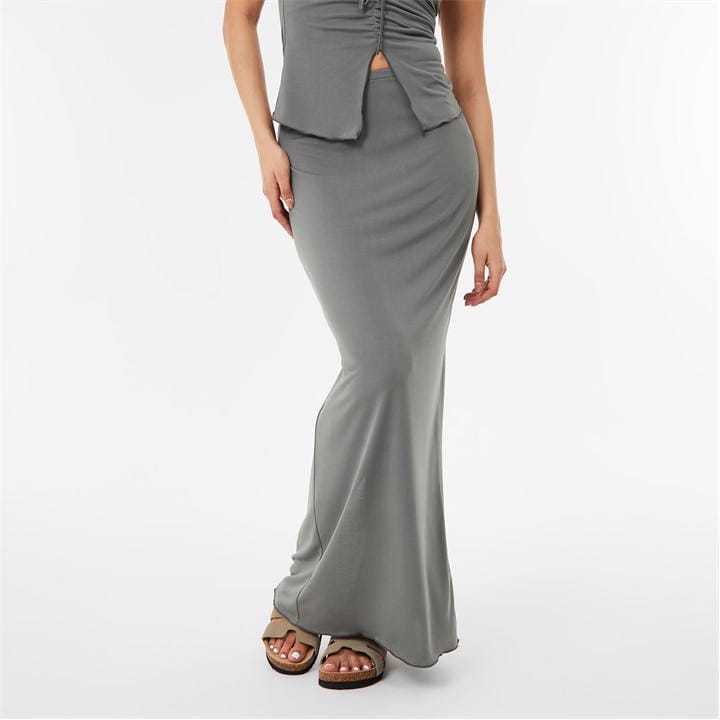 Jack Wills Maxi Skirt Castor Grey