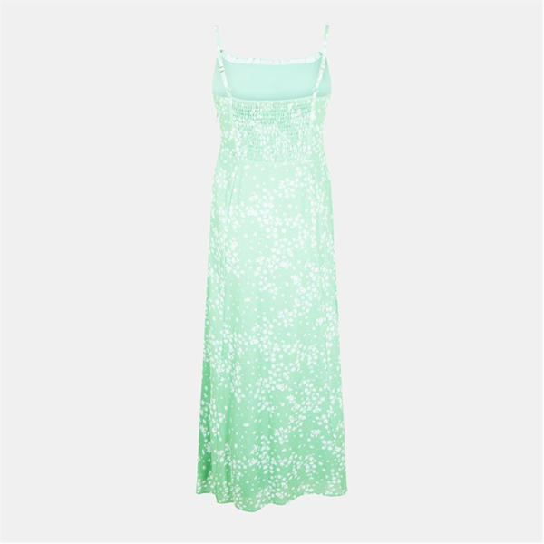 Jack Wills Midi Dress Green Ditsy