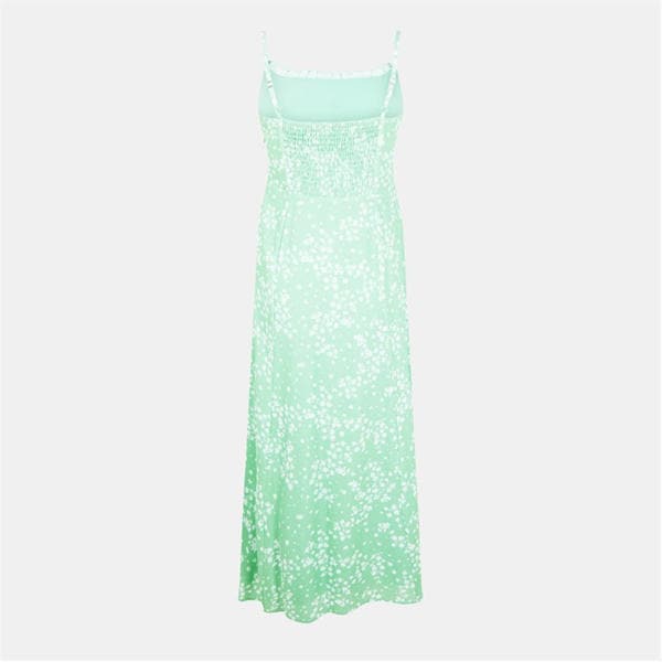 Jack Wills Midi Dress Green Ditsy