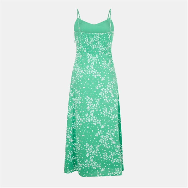 Jack Wills Midi Dress Green Print