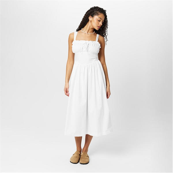 Jack Wills Midi Dress White