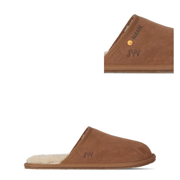 Jack Wills Mule Slippers Tan