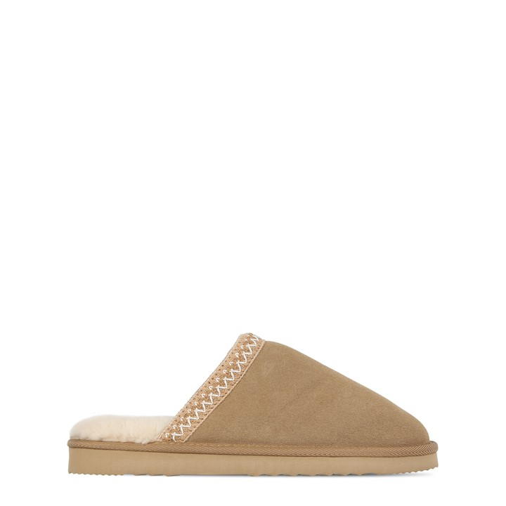 Jack Wills Mule Slippers Tan