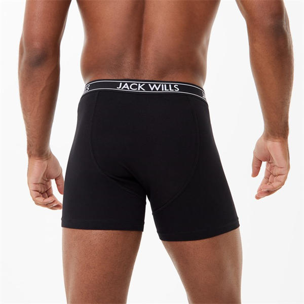 Jack Wills Multipack Boxers 3 Pack Black