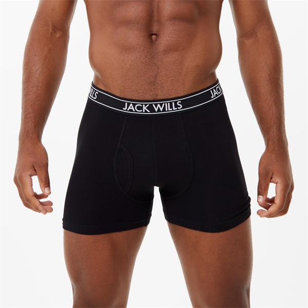 Jack Wills Multipack Boxers 3 Pack Black