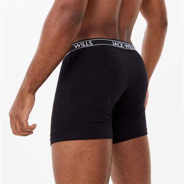 Jack Wills Multipack Boxers 3 Pack Black