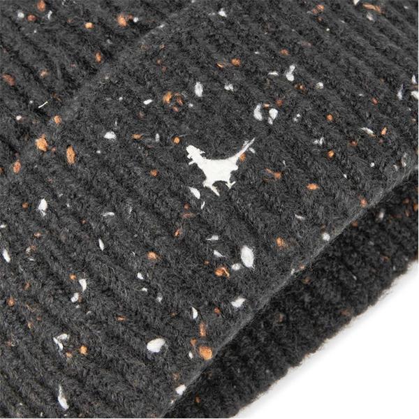 Jack Wills Nep Knit Beanie Black Nep
