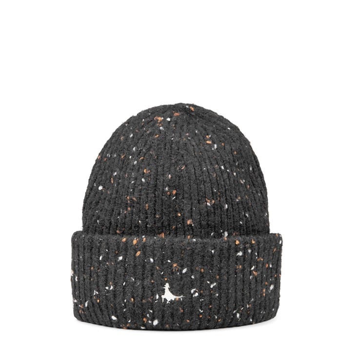 Jack Wills Nep Knit Beanie Black Nep