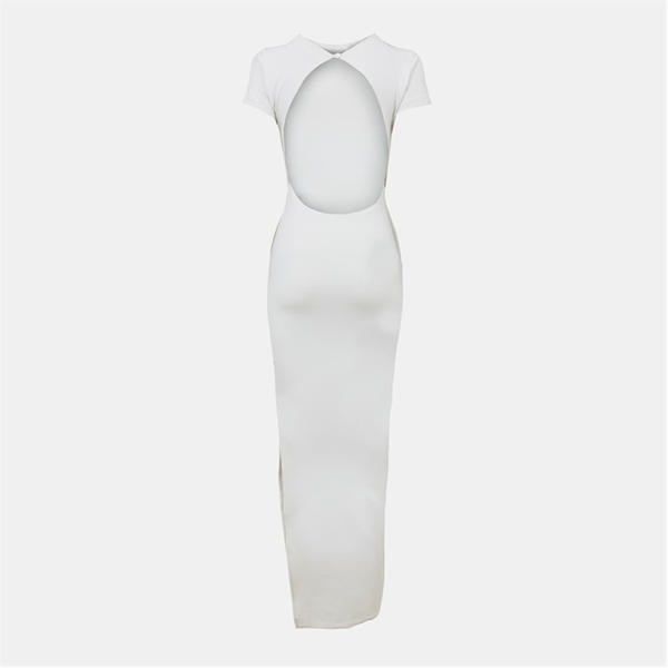 Jack Wills Open Back Maxi Dress Vintage White