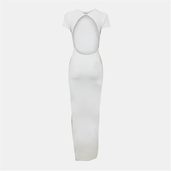 Jack Wills Open Back Maxi Dress Vintage White