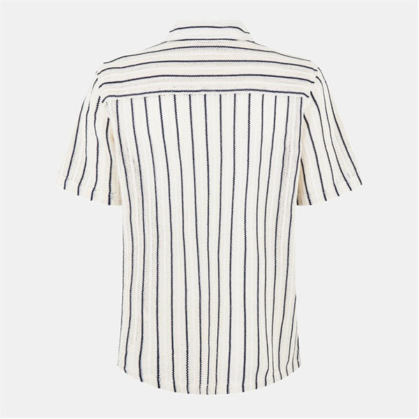 Jack Wills Open Stripe Shirt Bone White