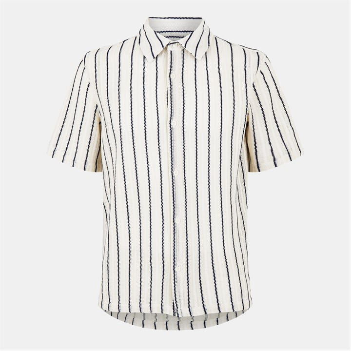 Jack Wills Open Stripe Shirt Bone White