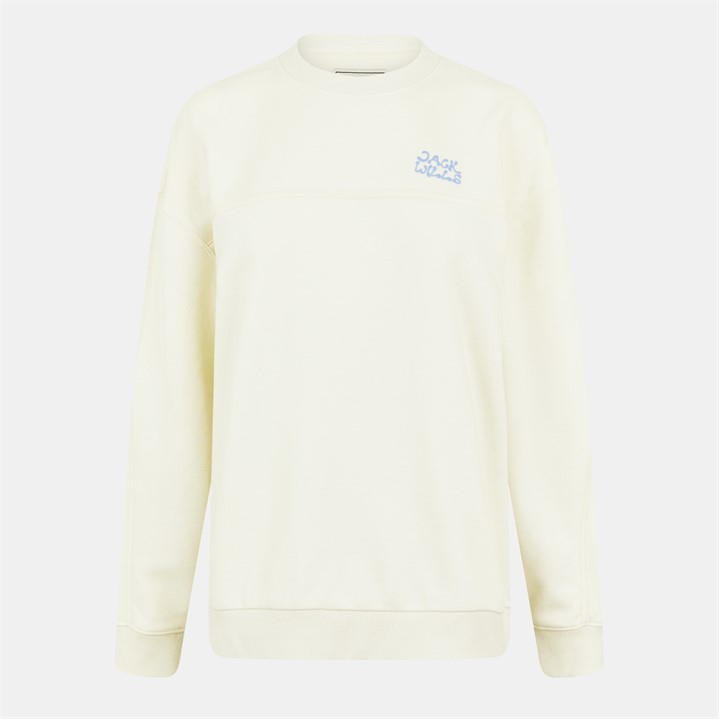 Jack Wills OS CrwNck Sweat Ld53 Vintage White