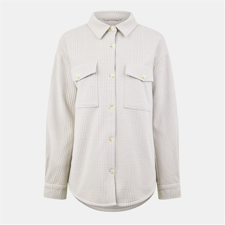 Jack Wills Ouston Shacket Womens Stone Check