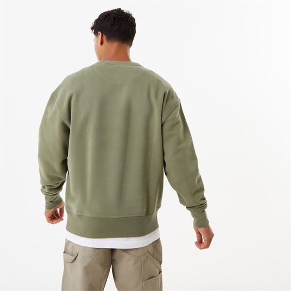 Jack Wills Oval Graphic Crew Sweater Dusky Green