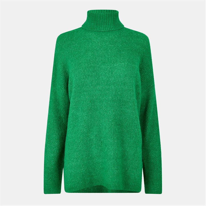 Jack Wills Oversized Funnel Jumper Jolly Green