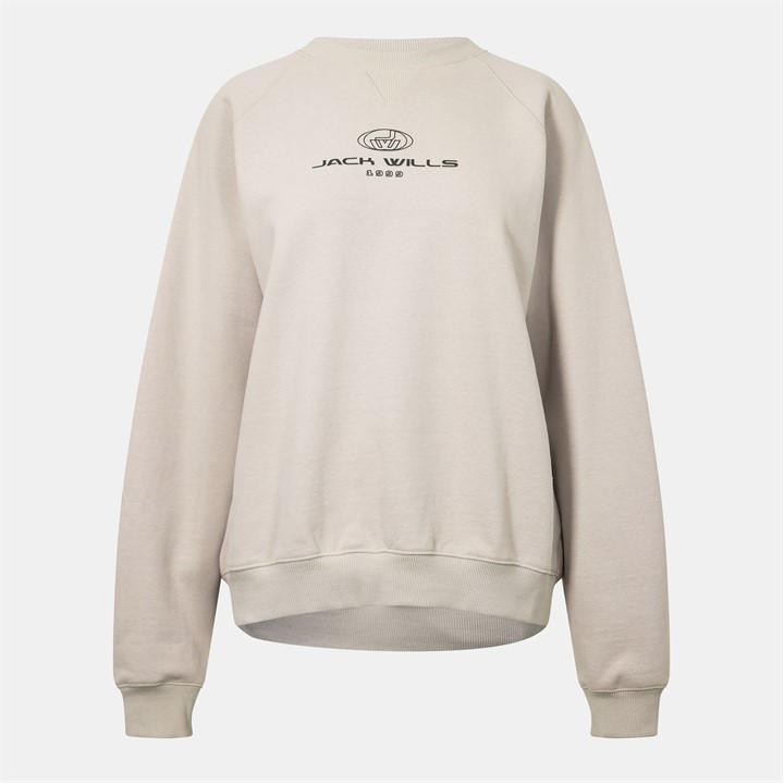Jack Wills Oversized Graphic Crew Stone
