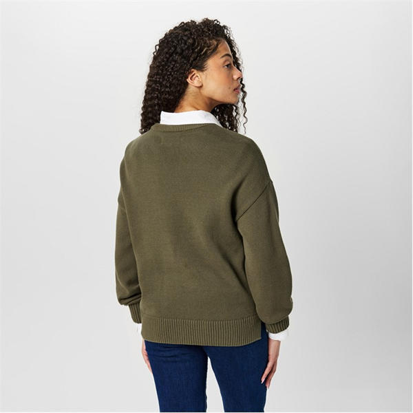 Jack Wills Oversized Jumper Dark Khaki