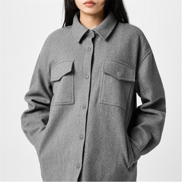 Jack Wills Padded Shacket Charcoal