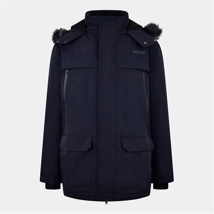 Jack Wills Parka Jacket Men Black