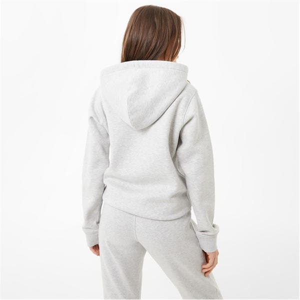 Jack Wills Pheasant Logo Zip Hoodie Grey Marl