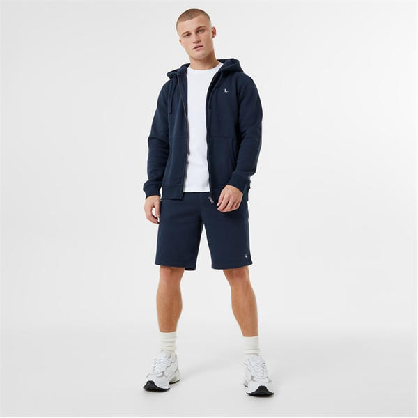 Jack Wills Pheasant Logo Zip Hoodie Navy