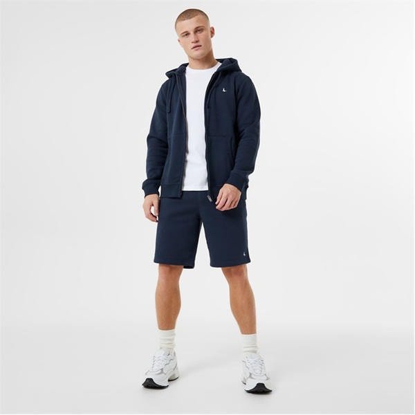Jack Wills Pheasant Logo Zip Hoodie Navy