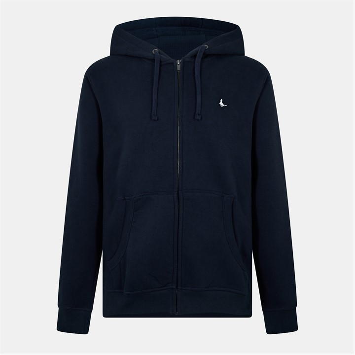 Jack Wills Pheasant Logo Zip Hoodie Navy