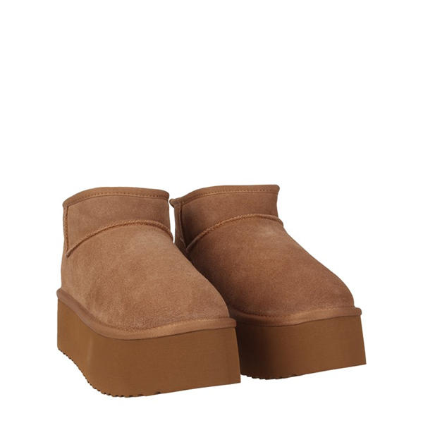 Jack Wills Platform Snug Boots Tan