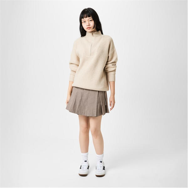 Jack Wills Pleated Mini Skirt Micro Check