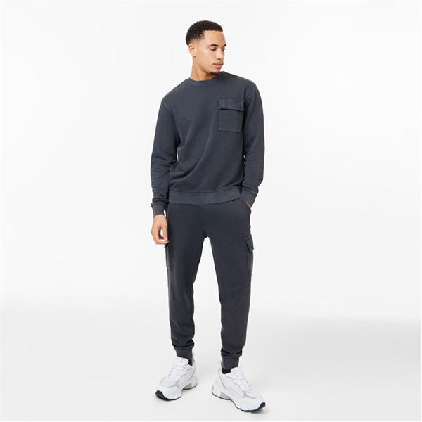 Jack Wills Pocket Crew Sweatshirt Grey