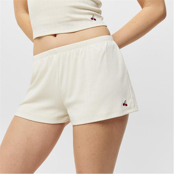 Jack Wills Pointelle Shorts Vintage White