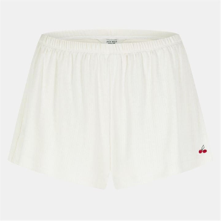 Jack Wills Pointelle Shorts Vintage White