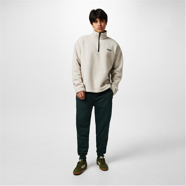 Jack Wills Polar Quarter Zip Fleece Top Cream