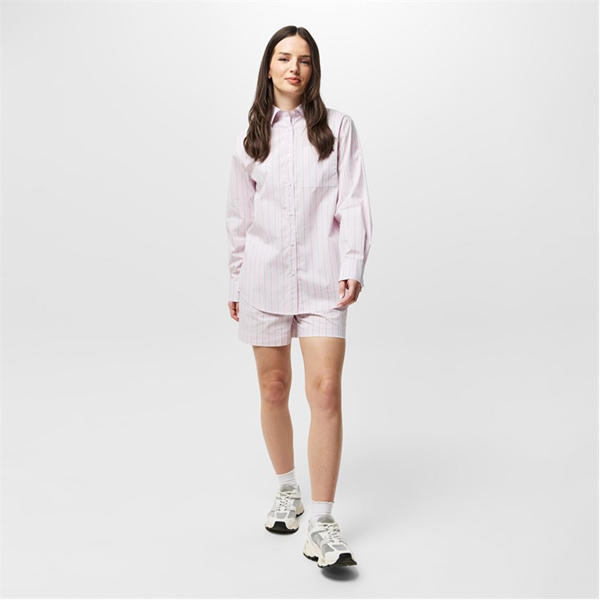 Jack Wills Poplin Short Pink Stripe