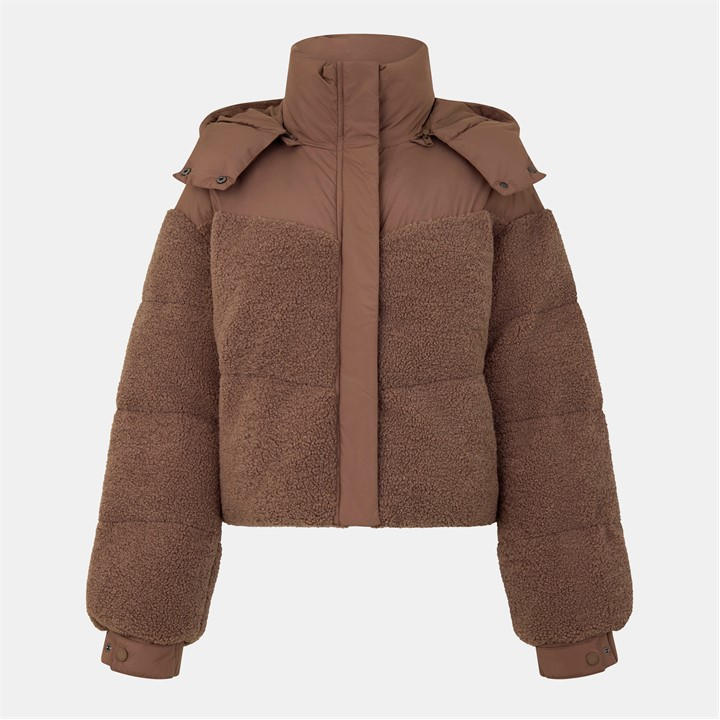 Jack Wills Puffer Jacket Mocha