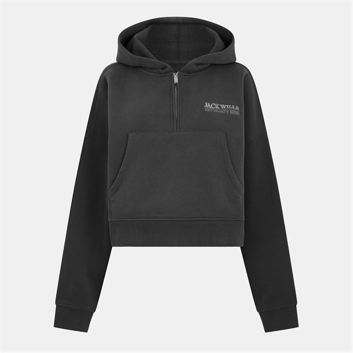 Jack Wills quarter Zip Hoodie Eiffel Tower