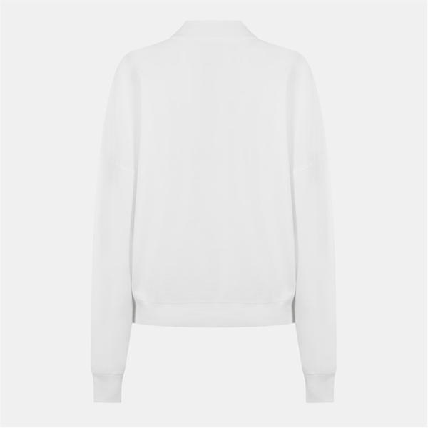 Jack Wills Quarter Zip Knit Jumper Vintage White