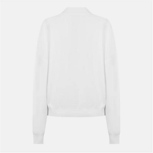 Jack Wills Quarter Zip Knit Jumper Vintage White