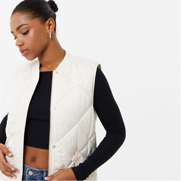 Jack Wills Quilted Gilet Cream
