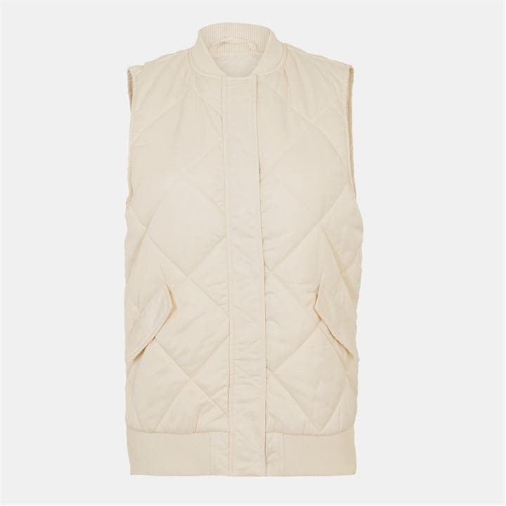 Jack Wills Quilted Gilet Cream