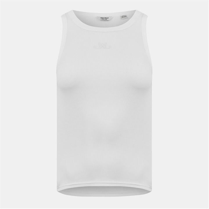 Jack Wills Racerback Vest Vintage White