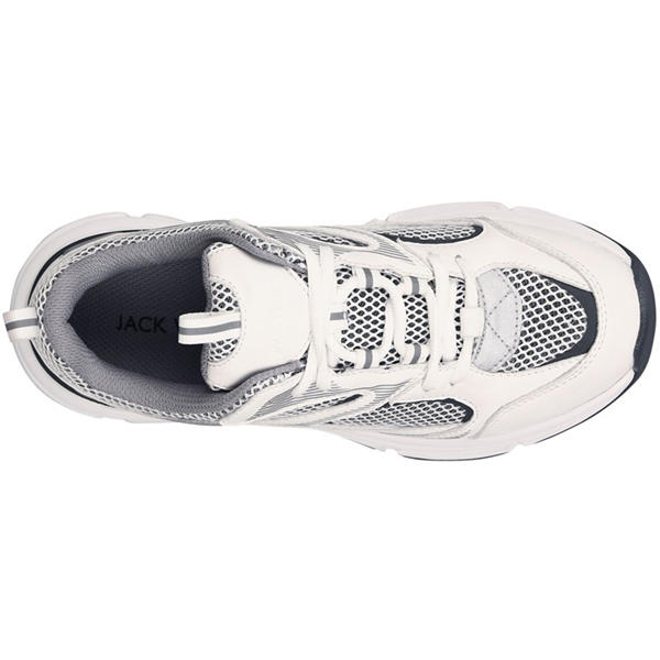 Jack Wills Retro Runner Trainers White/Grey