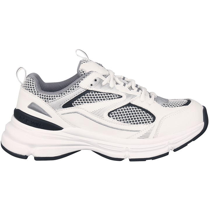 Jack Wills Retro Runner Trainers White/Grey