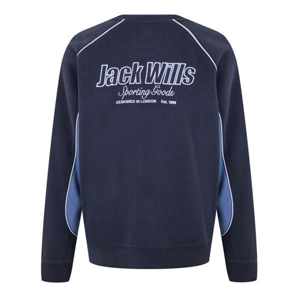 Jack Wills Retro Sport Crew Jumper Night Sky