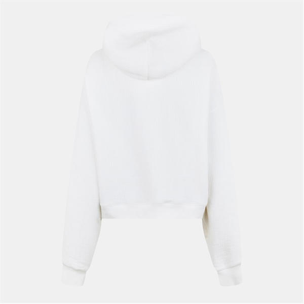 Jack Wills Rib Hood Ladies Vintage White