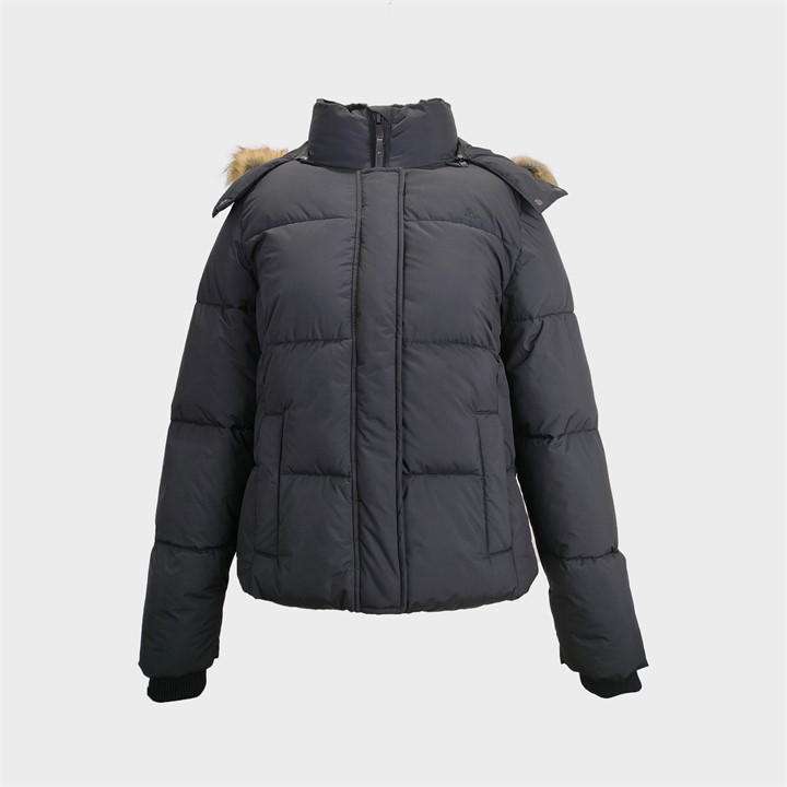 Jack Wills Riley Puffer Jacket Black