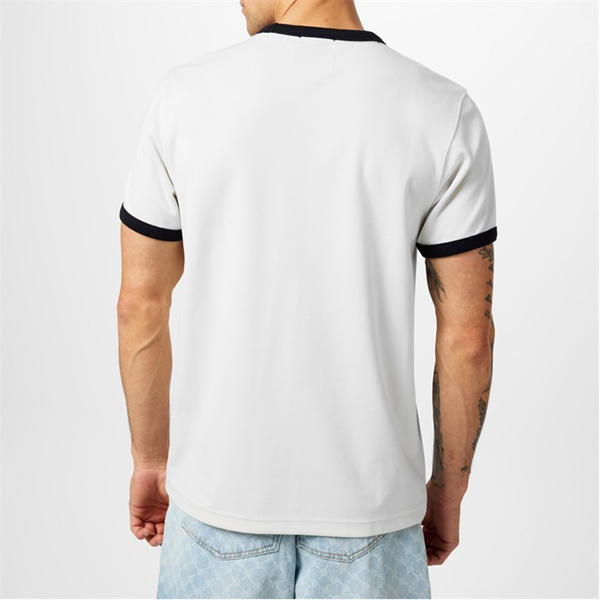 Jack Wills Ringer Graphic T Shirt White/Black