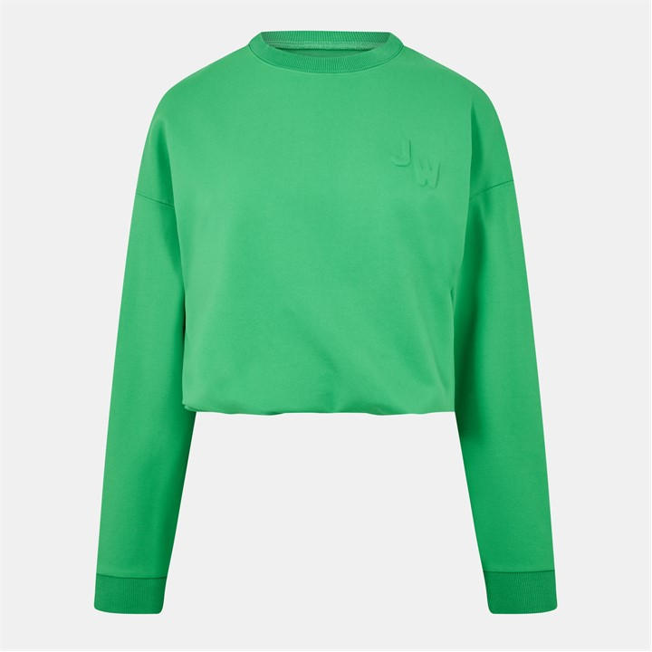 Jack Wills Ruched Crew Neck Sweater Green